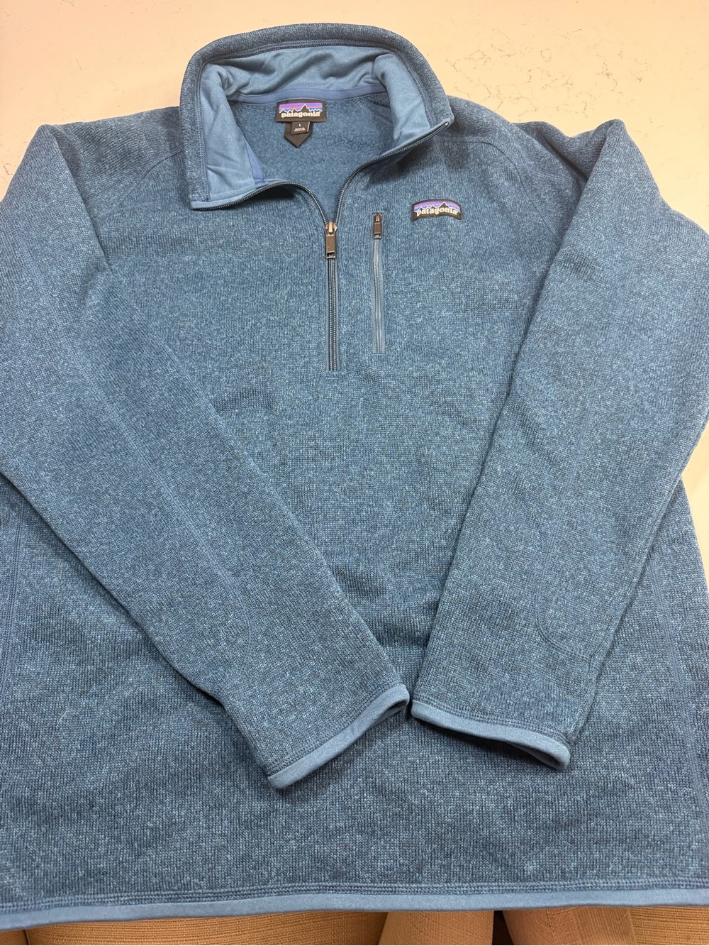 Patagonia Men's Better Sweater 1/4-Zip Fleece Blue Pullover